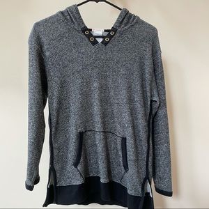 NWOT J. Crew Gray Pullover Hoodie
